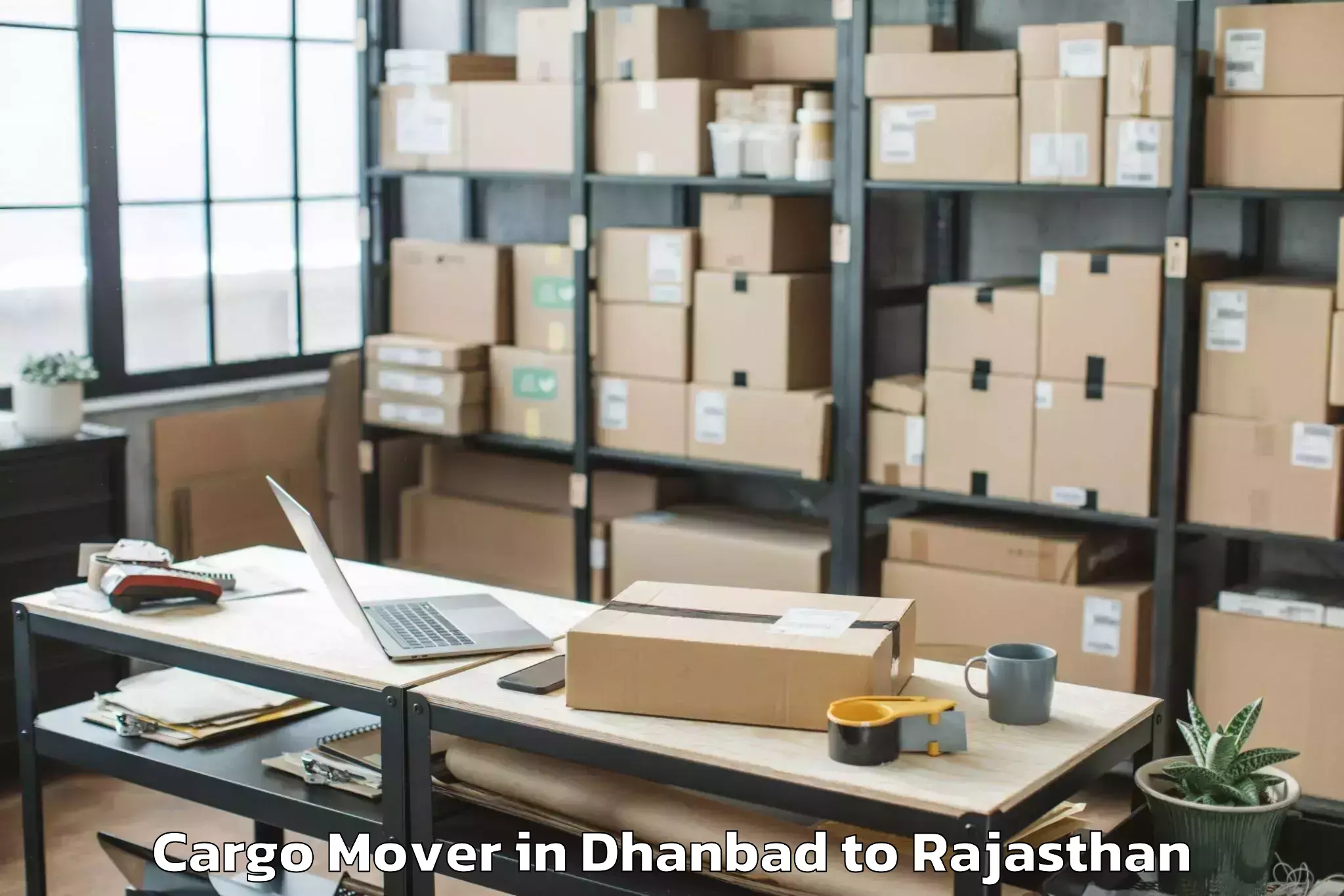 Book Dhanbad to Ramgarh Sikar Cargo Mover